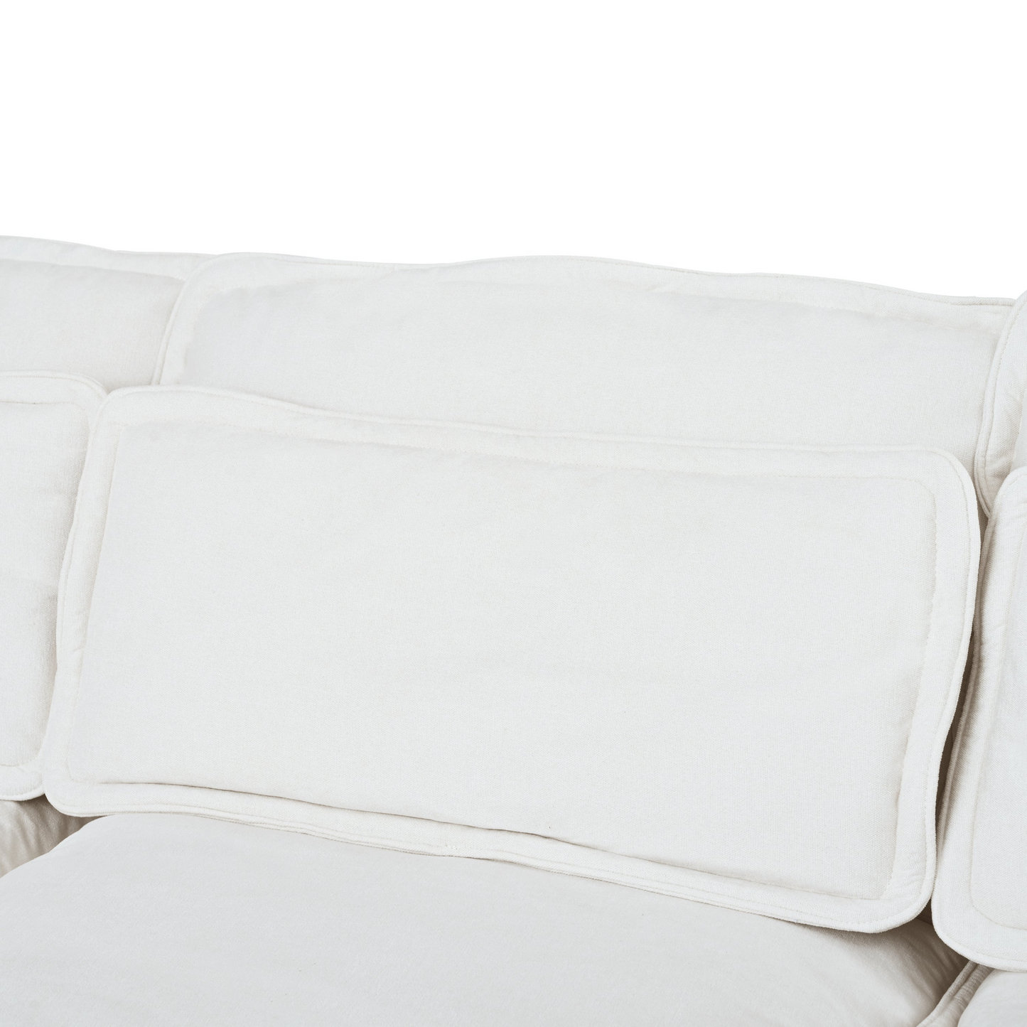 Double-Layer Cushion Modular Sofa, Freely Combinable, 4-Seater with Storage Function, Includes 4 Soft Cushions, Perfect for Living Rooms, Offices, and Apartments