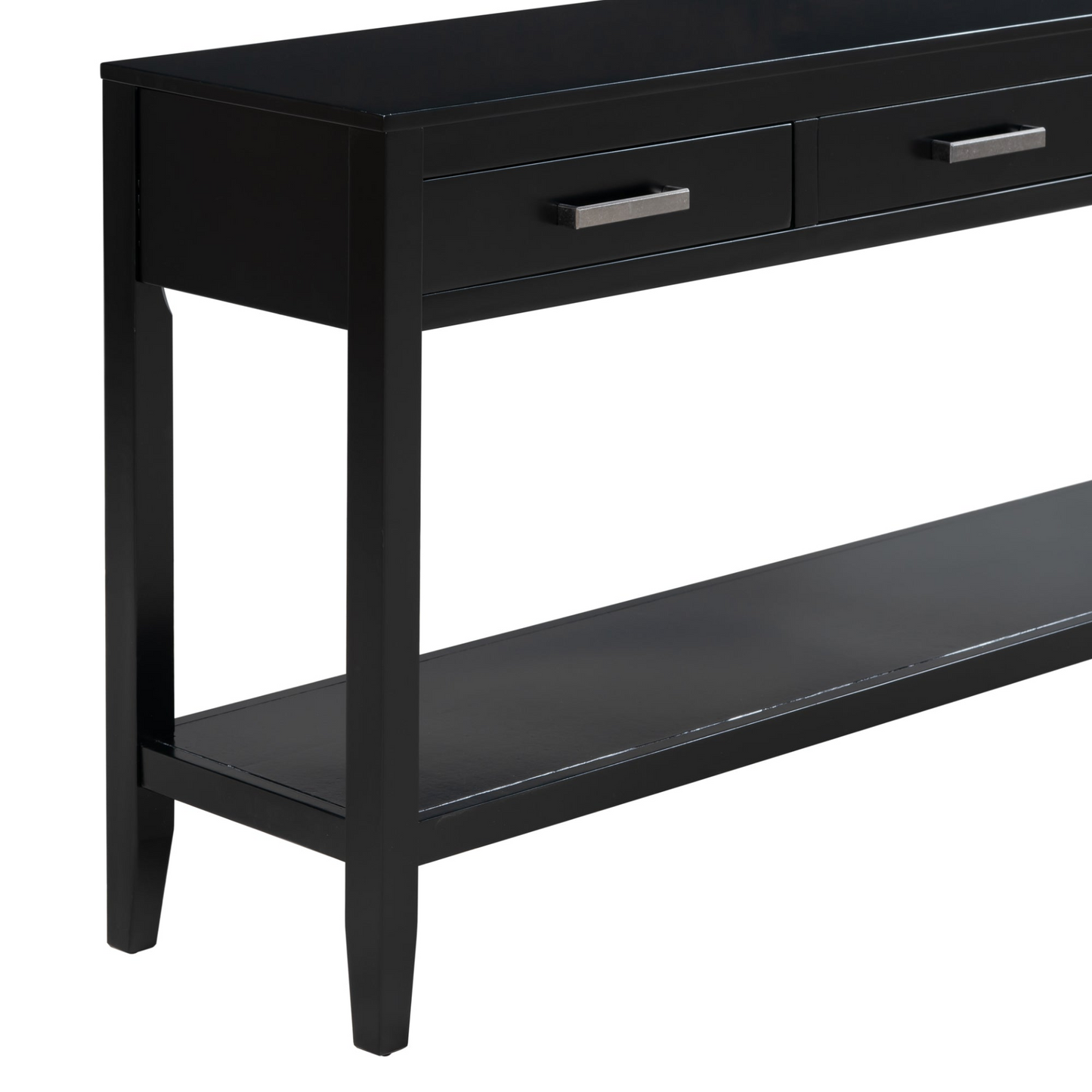 Contemporary 3-Drawer Console Table with 1 Shelf, Entrance Table for Entryway, Hallway, Living Room, Foyer, Corridor