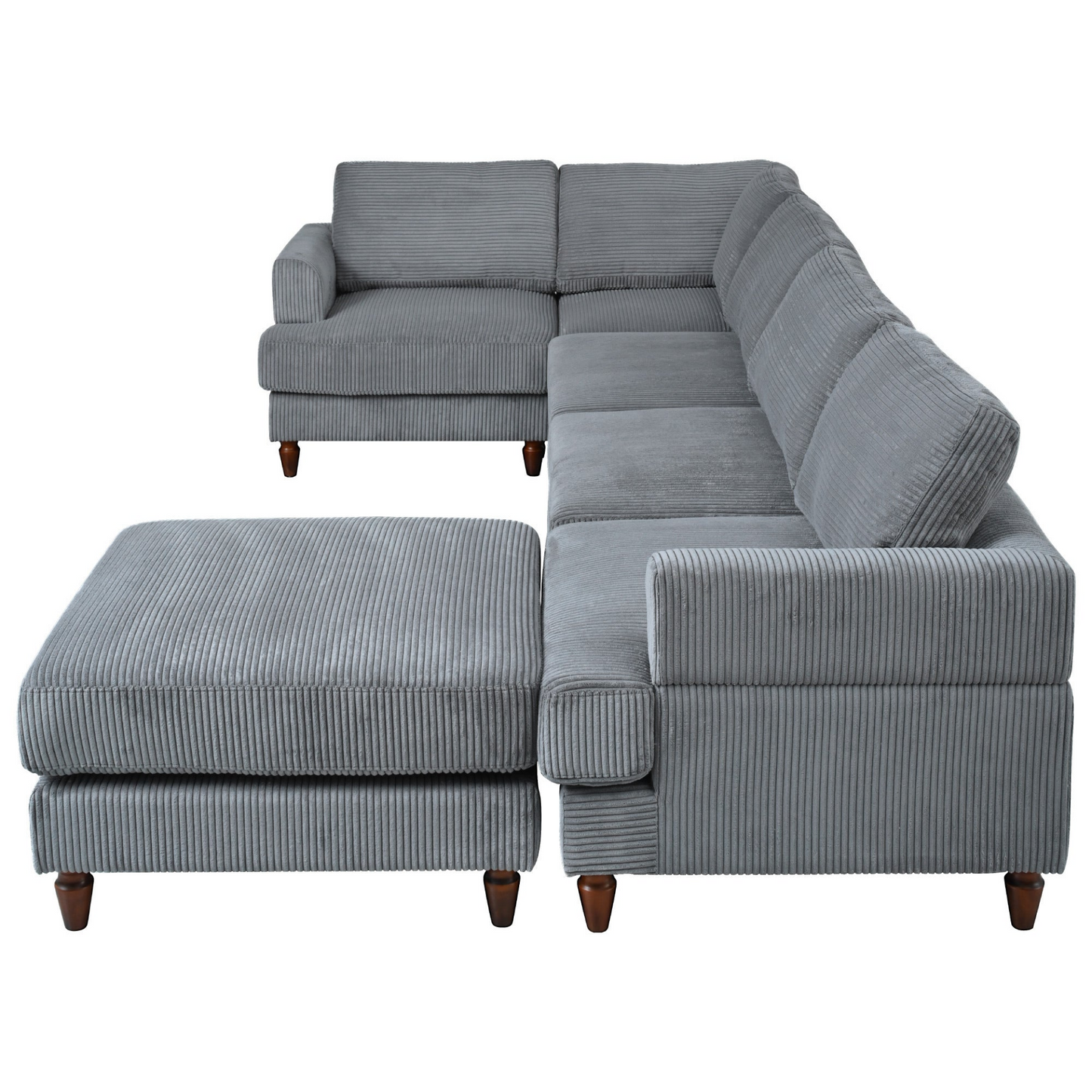 Modular Sectional Sofa with Ottoman L Shaped Corner Sectional for Living Room, Office, Spacious Space(old sku: WY000373AAE)