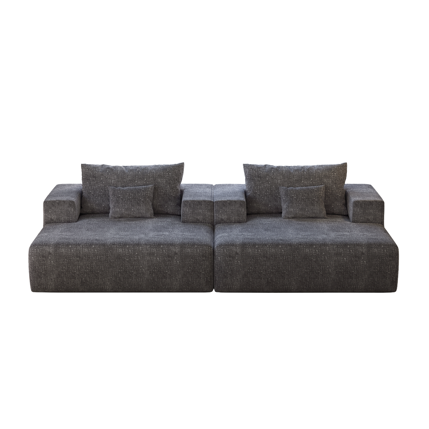 55-inch Chenille Sponge Sofa Lounge Chair,No Assembly Required,Fluffy Modern Sleeper Chair for Indoor Living Room Bedroom