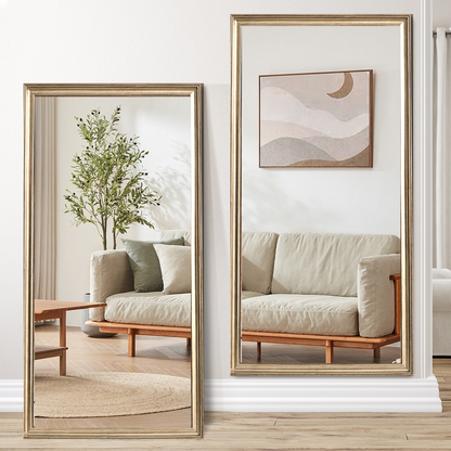 32"*70"Full body floor mirror - elegant frame design, durable structure - essential for bedrooms, clothing stores, salons