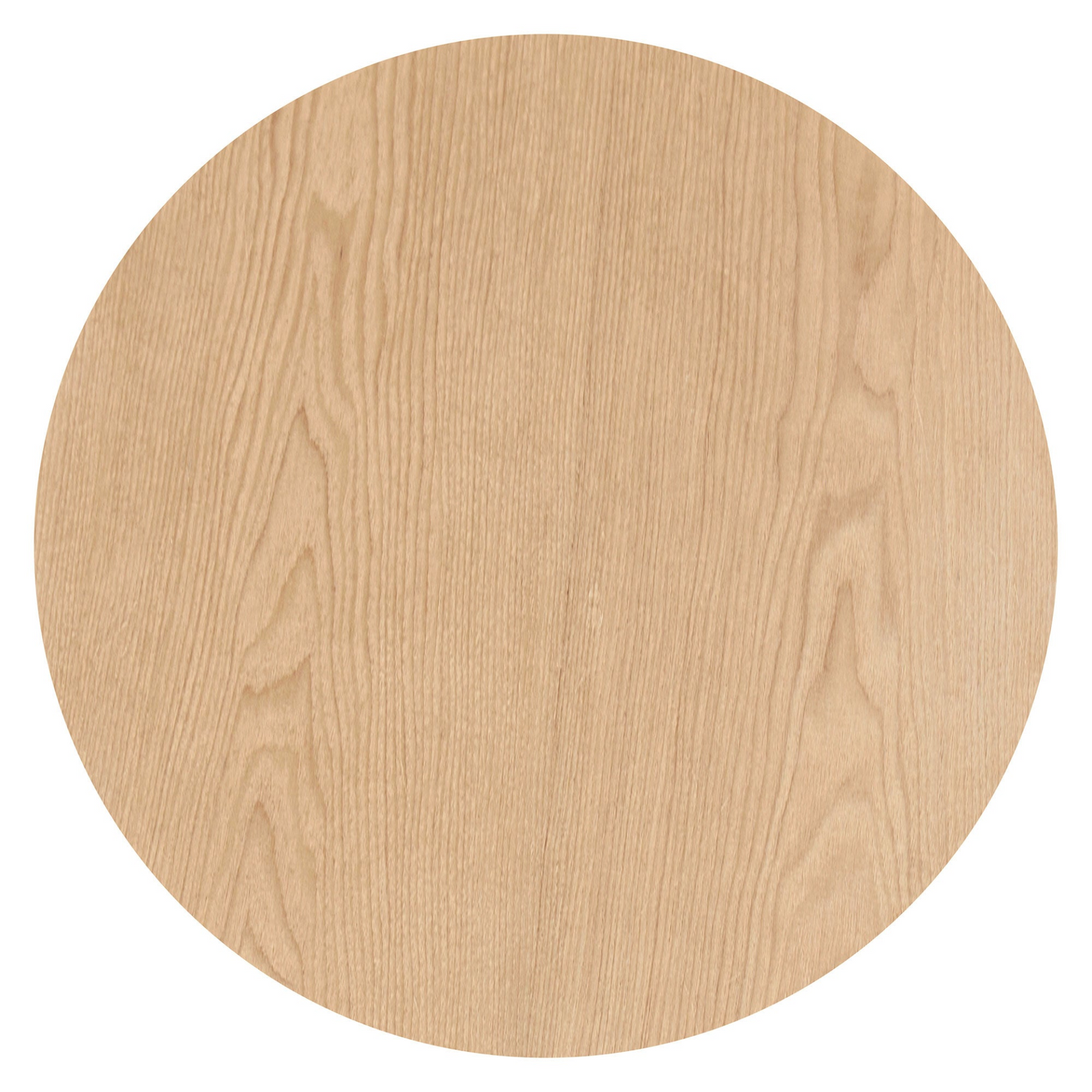 Set of 2 Round Side Table and Coffee table Circle Small Accent Table for Living Room Mid Century Circle Table Oak