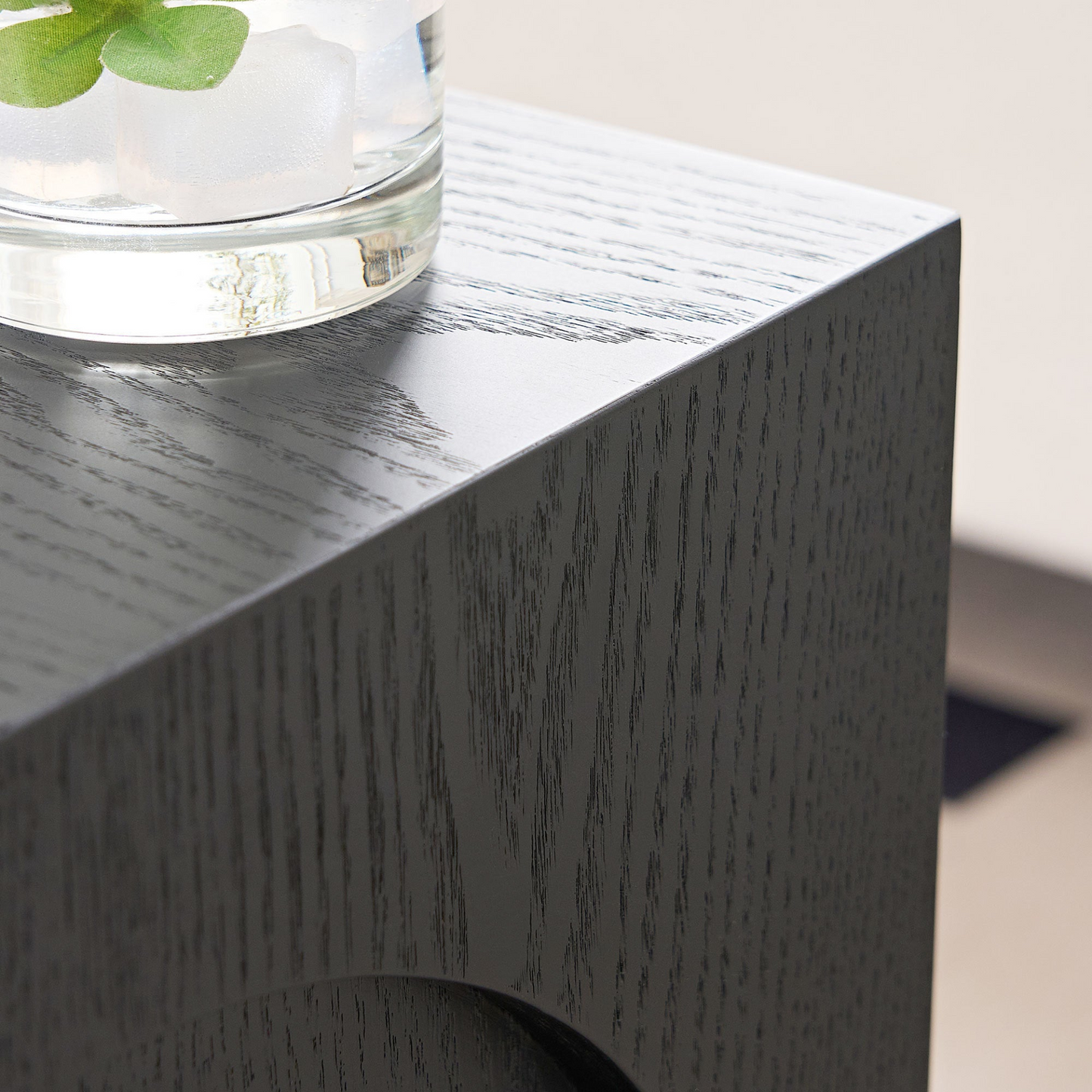 15.74'' Square Side Table Small Coffee Table Accent Table  Bedside Table for Living Room Bedroom,BLACK