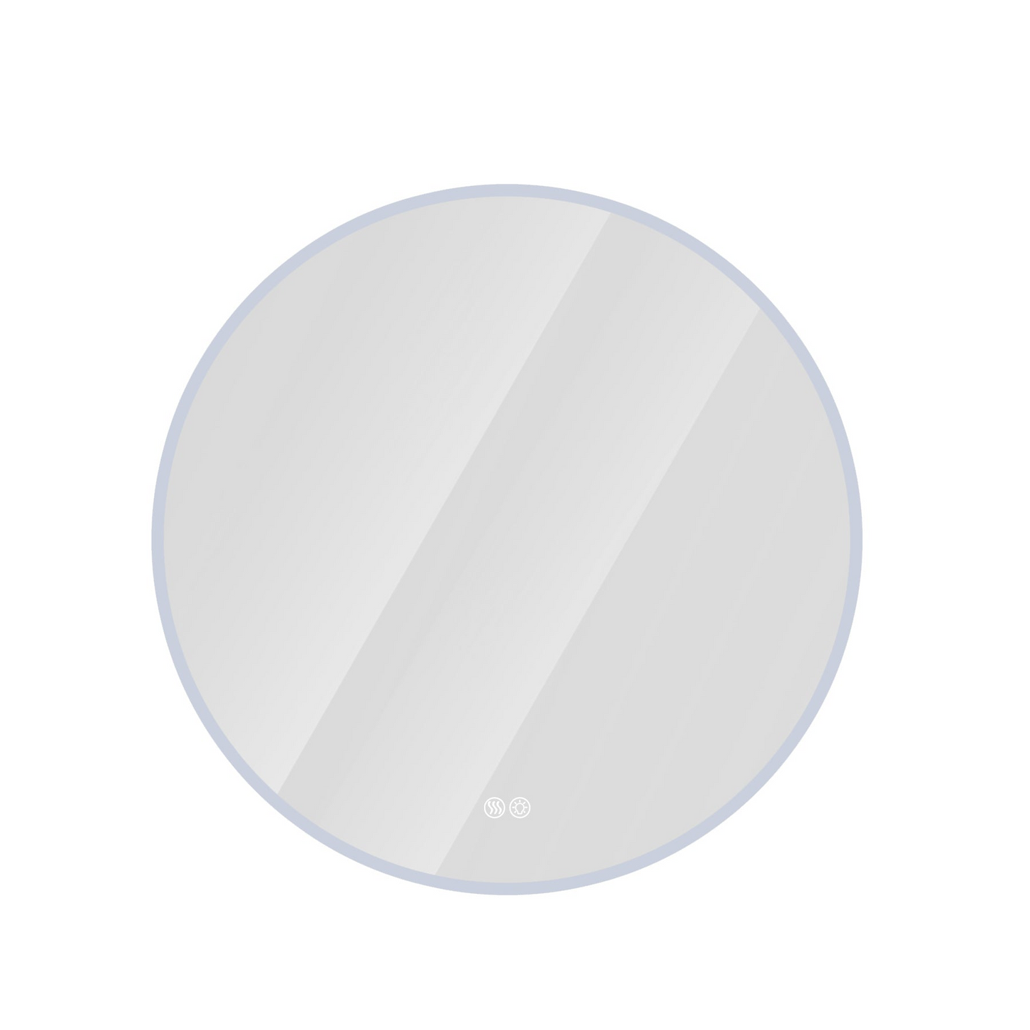 32'' LED Round Wall-Mounted Mirror, Anti-Fog, 3 Color Temperature Adjustable & Dimmable Light, Makeup Mirror for Bedroom & Bathroom, Smart Mirror for Modern Home Decor