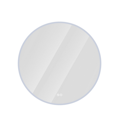 32'' LED Round Wall-Mounted Mirror, Anti-Fog, 3 Color Temperature Adjustable & Dimmable Light, Makeup Mirror for Bedroom & Bathroom, Smart Mirror for Modern Home Decor