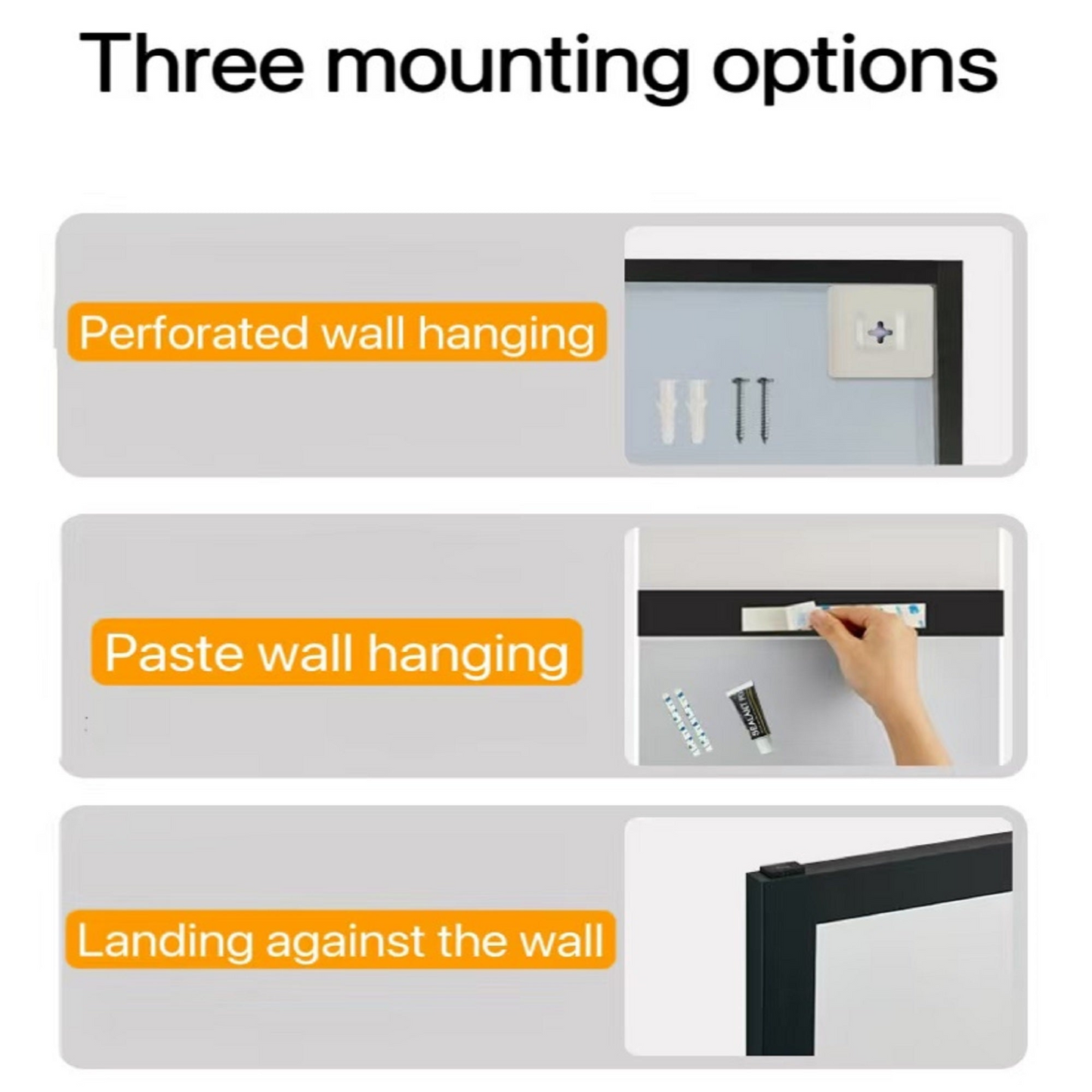 32"*70"Full body floor mirror - elegant frame design, durable structure - essential for bedrooms, clothing stores, salons