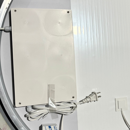 28*60in  LED bathroom mirror, corrosion-resistant, three-color dimmable, backlit mirror with one-touch demist function
