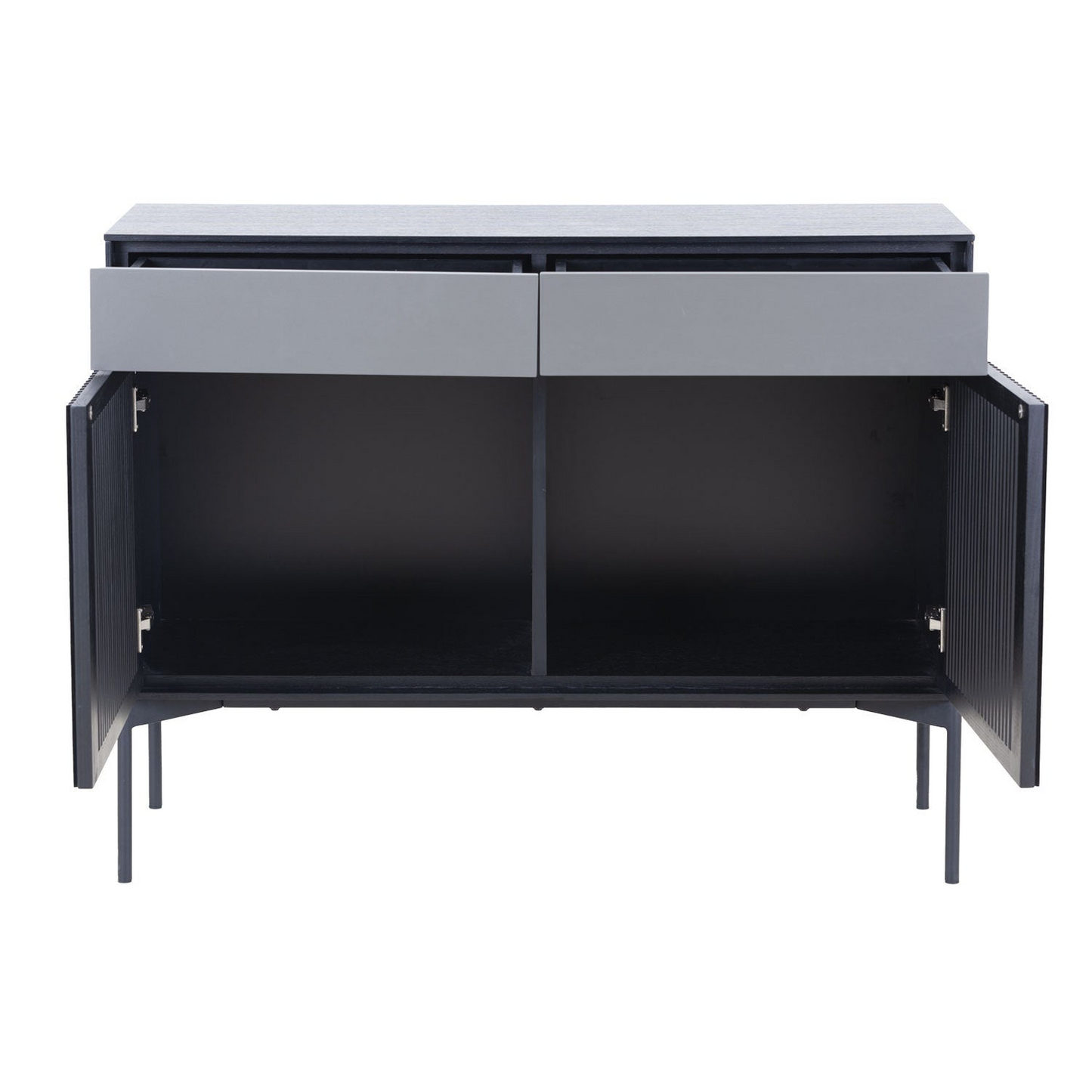 Mid Century Sideboard Cabinet Buffet Table Kitchen Storage Cabinet Coffee Bar Cabinet with 2 Drawers and Doors for Home Kitchen, Dining Room, Livingroom