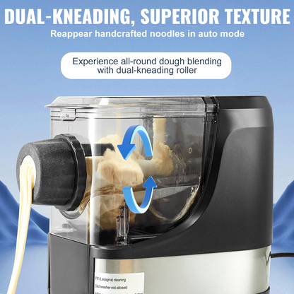 Automatic Electric Pasta Maker - 8 Pasta Shapes, High Capacity, User-Friendly, Easy Cleaning
