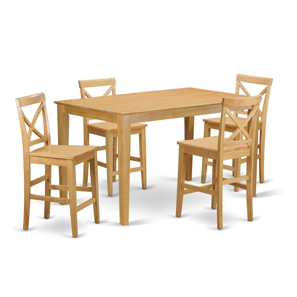 5  Pc  Counter  height  Table  set-  gathering  Table  and  4  counter  height  chair.